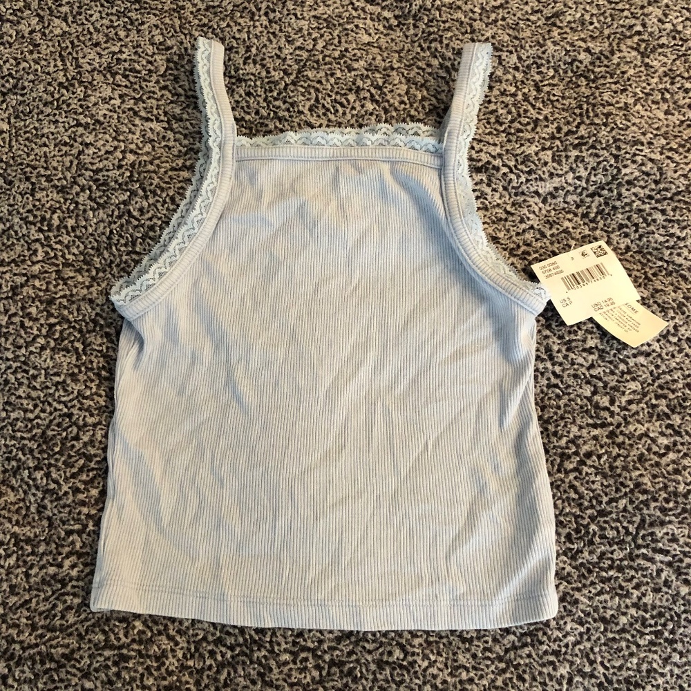 American Eagle Light Blue Tank Top Size small